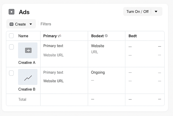 Dashboard charts mockup